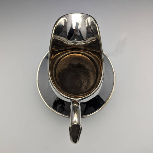 British antique silver plate cream jug